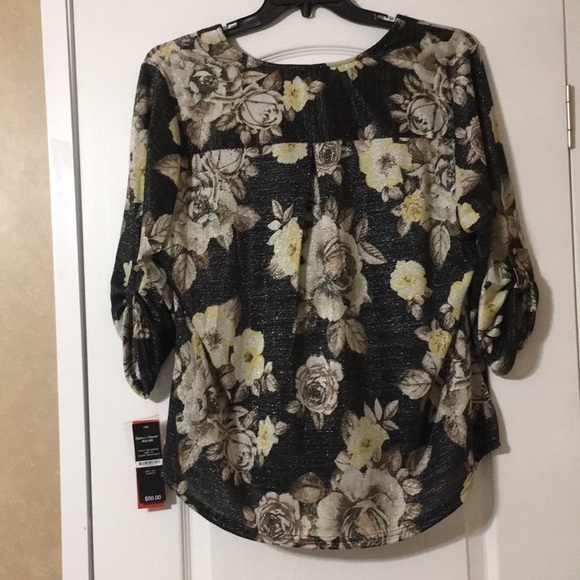 New With Tags Stretch Shimmering Plus Size 1X Top - Picture 4 of 14